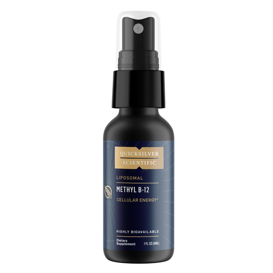 Quicksilver Scientific Methyl B12-1000mcg Vitamin B12 as Methylcobalamin - with Nano Technology for Superior Absorption - Supportive Energy Supplement (30ml / 90 Servings)