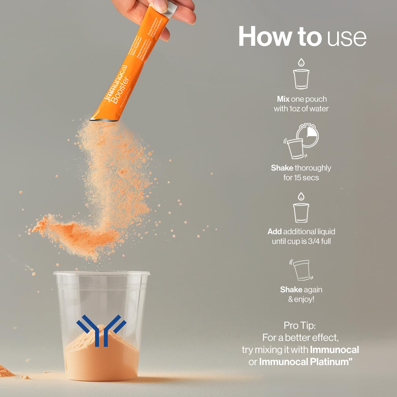 Immunocal Booster Energy Performance – Rapid Energy, 3 Natural Sources of Caffeine (Coffee, Green Tea, Guarana), Nrf2 Activator, Supports Focus + Alertness | Gluten Free, Sugar Free | 30 Servings