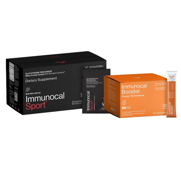 Immunocal Sport Bundle Sport and Booster Energy Performance - Glutathione Precursor with Whey Protein Isolate & Nrf2 Activator