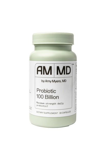 Dr. Amy Myers Best Probiotics 100 Billion CFU Per Capsule - for Women & Men - Powerful Combination of Doctor Approved Strains - Supports Healthy Digestion and Gut Microbiome - One Month Supply