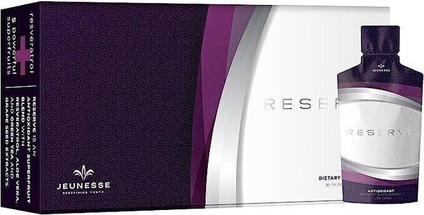 Jeunesse Global Reserve Antioxidant Fruit Blend Nutritional Supplement, (30ml) 30 Packets per Box (Pack of 1)