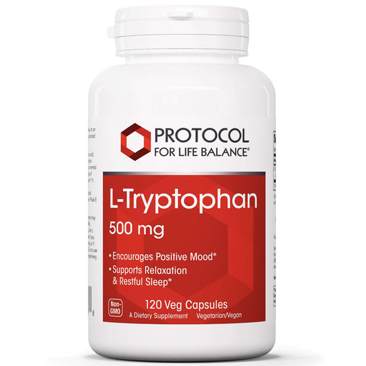 Protocol For Life Balance - L-Tryptophan 500 mg - 120 Veg Capsules