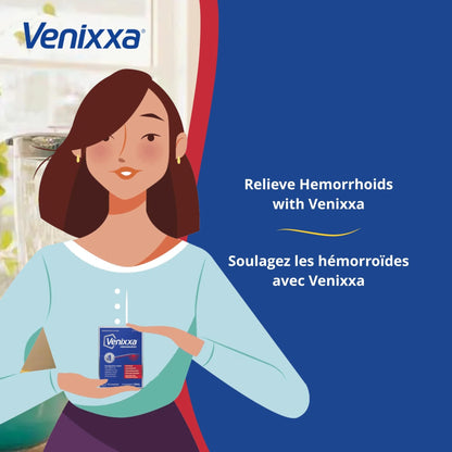 Venixxa Hemorrhoid Oral Treatment, Clinically Proven to Relieve Pain, Bleeding and Itching Associated with Hemorrhoids, 36 Tablets