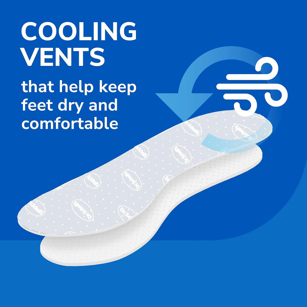 Dr. Scholl's® Air-Pillo® Comfort Insoles, Ultra-Soft Cushioning and Lasting Comfort with Two Layers of Foam that Fit in Any Shoe, Unisex (Men 7-13) (Women 5-10), 1 Pair, Trim to Fit Inserts