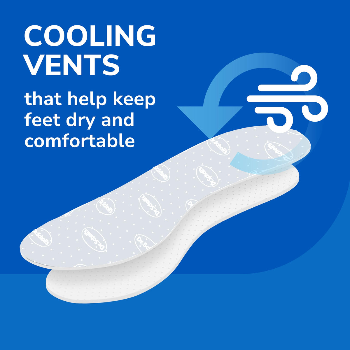 Dr. Scholl's® Air-Pillo® Comfort Insoles, Ultra-Soft Cushioning and Lasting Comfort with Two Layers of Foam that Fit in Any Shoe, Unisex (Men 7-13) (Women 5-10), 1 Pair, Trim to Fit Inserts