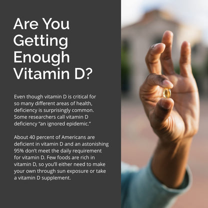 BrainMD by Dr Amen Vitamin D3 5000 - 100 Softgels - High Potency Cholecalciferol - Gluten Free - 100 Servings