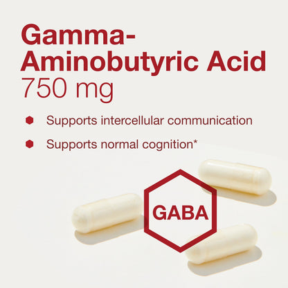 PROTOCOL FOR LIFE BALANCE GABA 750mg - Normal Cognition- Supplement - 120 Veg Caps