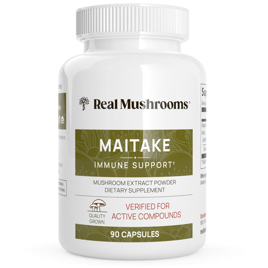 Real Mushrooms Maitake Mushroom Capsules for Immune Support - 90ct
