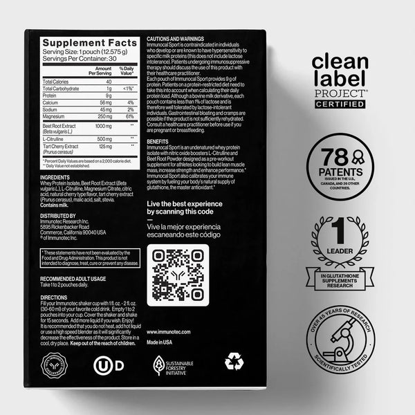 Immunocal Sport Bundle Sport and Booster Energy Performance - Glutathione Precursor with Whey Protein Isolate & Nrf2 Activator