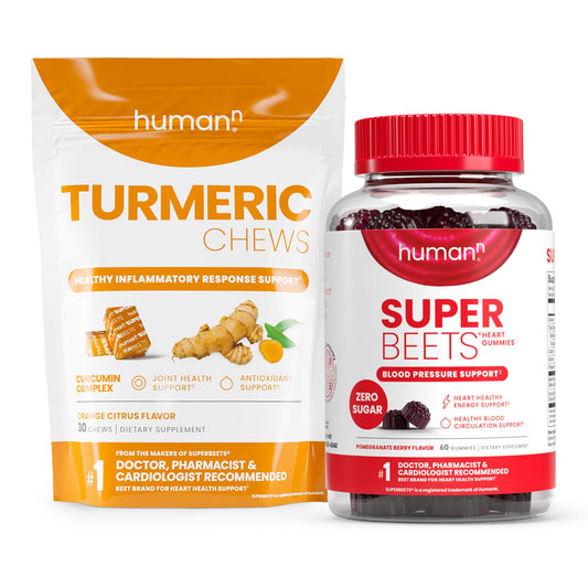 HumanN Turmeric Chews and Heart Gummies Zero Sugar