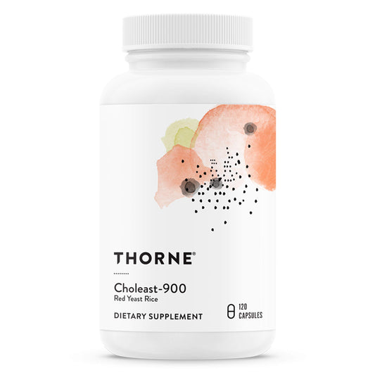 THORNE Choleast-900-900mg Red Yeast Rice Extract - Gluten-Free Supplement Supports Healthy Cholesterol Levels Already in a Normal Range, Heart & Blood Pressure* - 120 Capsules
