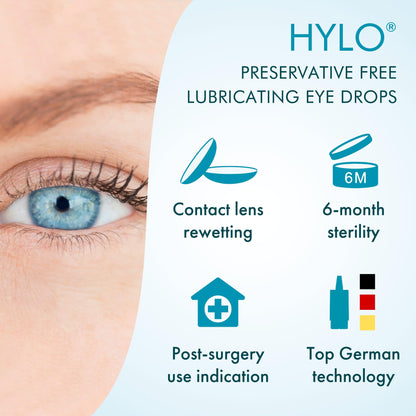 CandorVision HYLO® Preservative-Free Eye Drops (300 Drops, 10ml)