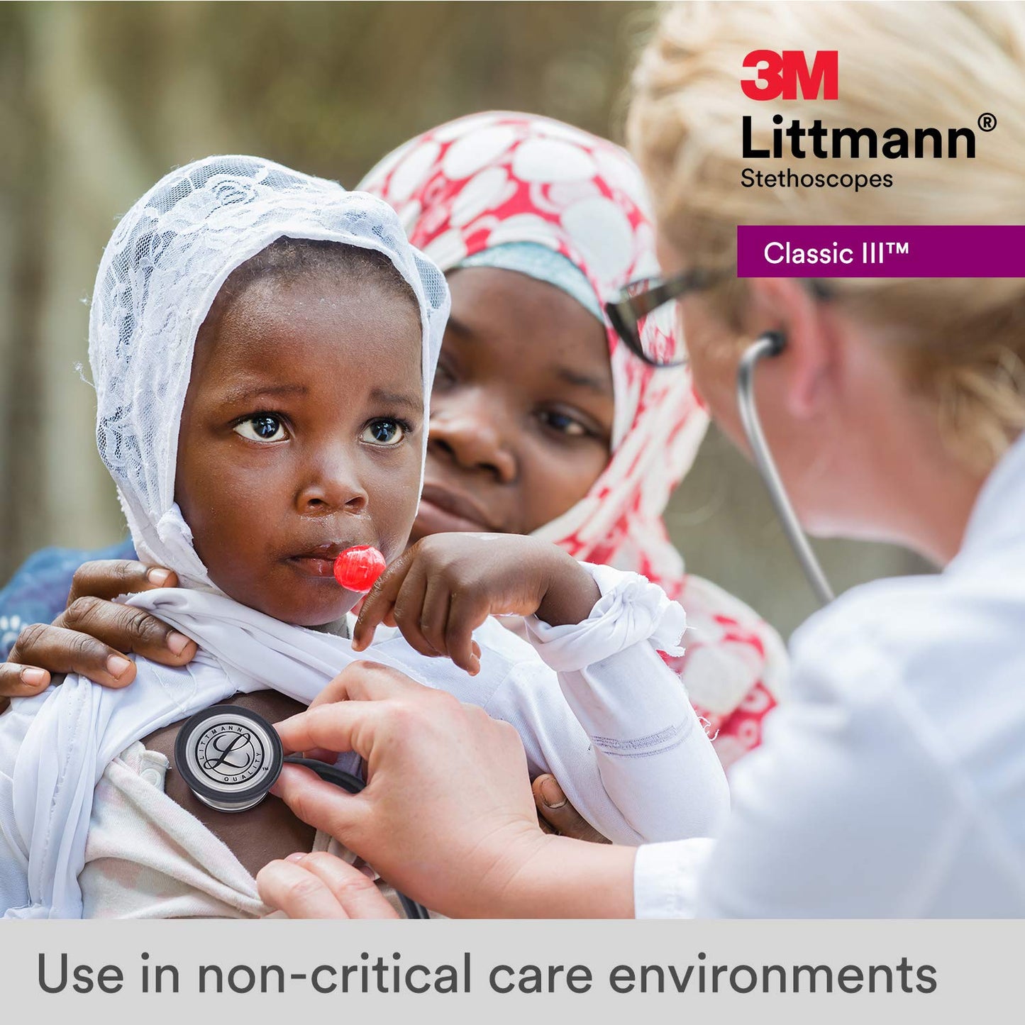3M Littmann Classic III Monitoring Stethoscope, 5633, More Than 2X as Loud, Weighs Less