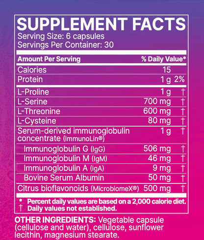 Microbiome Labs MegaMucosa Gut Health Powder - Digestive Supplement with Complete Mucosal Support for Healthy Gut & Immune Function - Dairy-Free Immunoglobulins & Amino Acids - Berry Acai (5.5 oz)