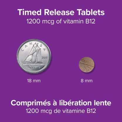 Webber Naturals Vitamin B12 1200 mcg, 150 Tablets, Value Size