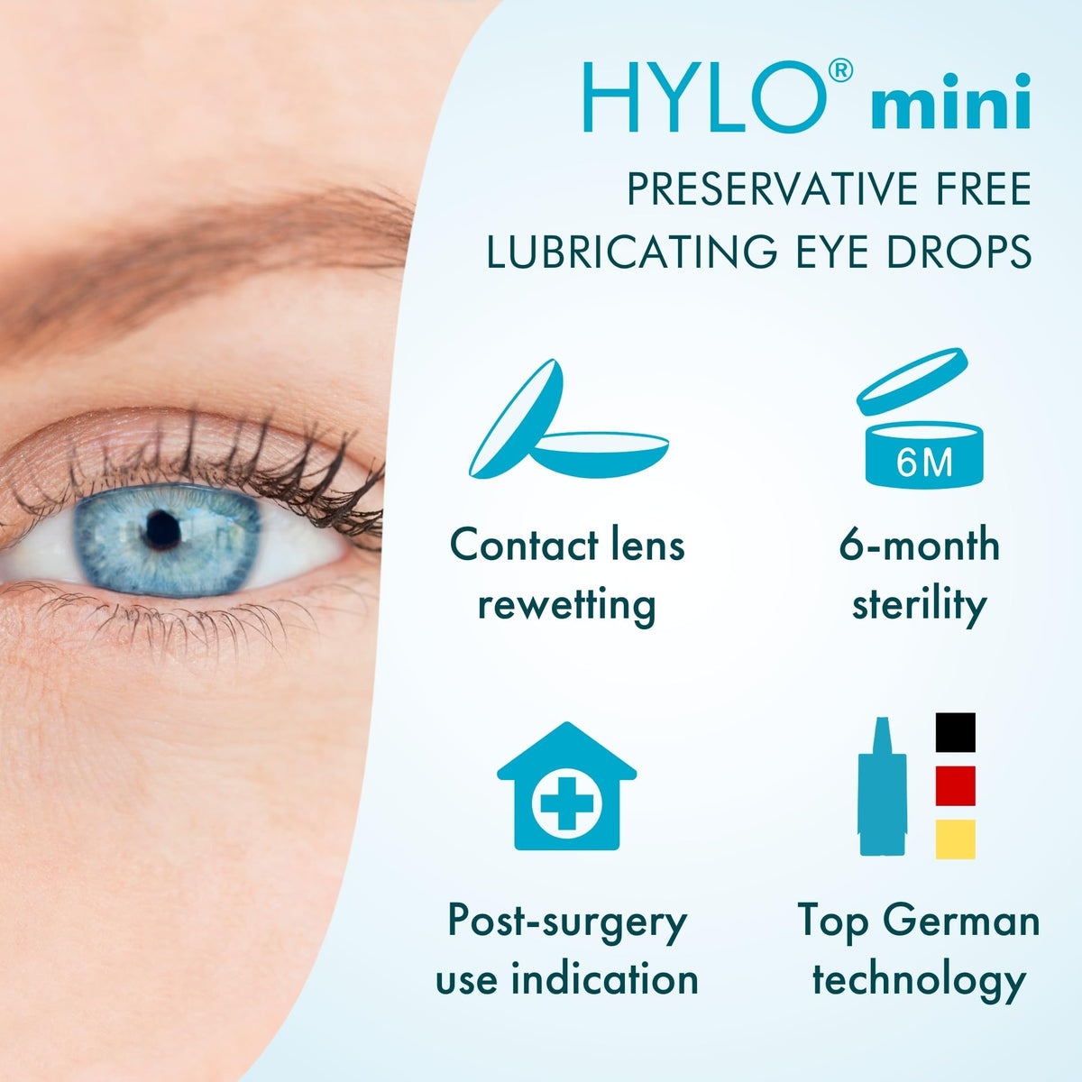 CandorVision HYLO® mini Preservative-Free Eye Drops (150 Drops, 5ml)