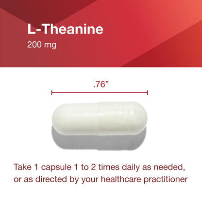 PROTOCOL FOR LIFE BALANCE L-Theanine 200mg - Normal Stress Relief - Non-Drowsy - 60 Veg Caps