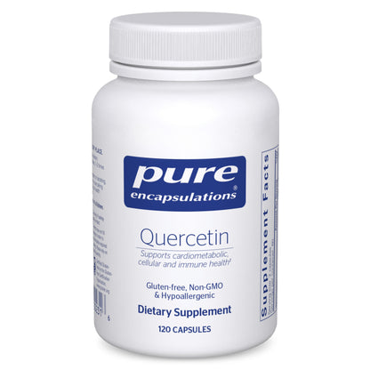 Pure Encapsulations Quercetin - 500 mg - Immune Support, Cellular Health & Heart Health - Antioxidant Supplement - Gluten Free & Non-GMO - 120 Capsules