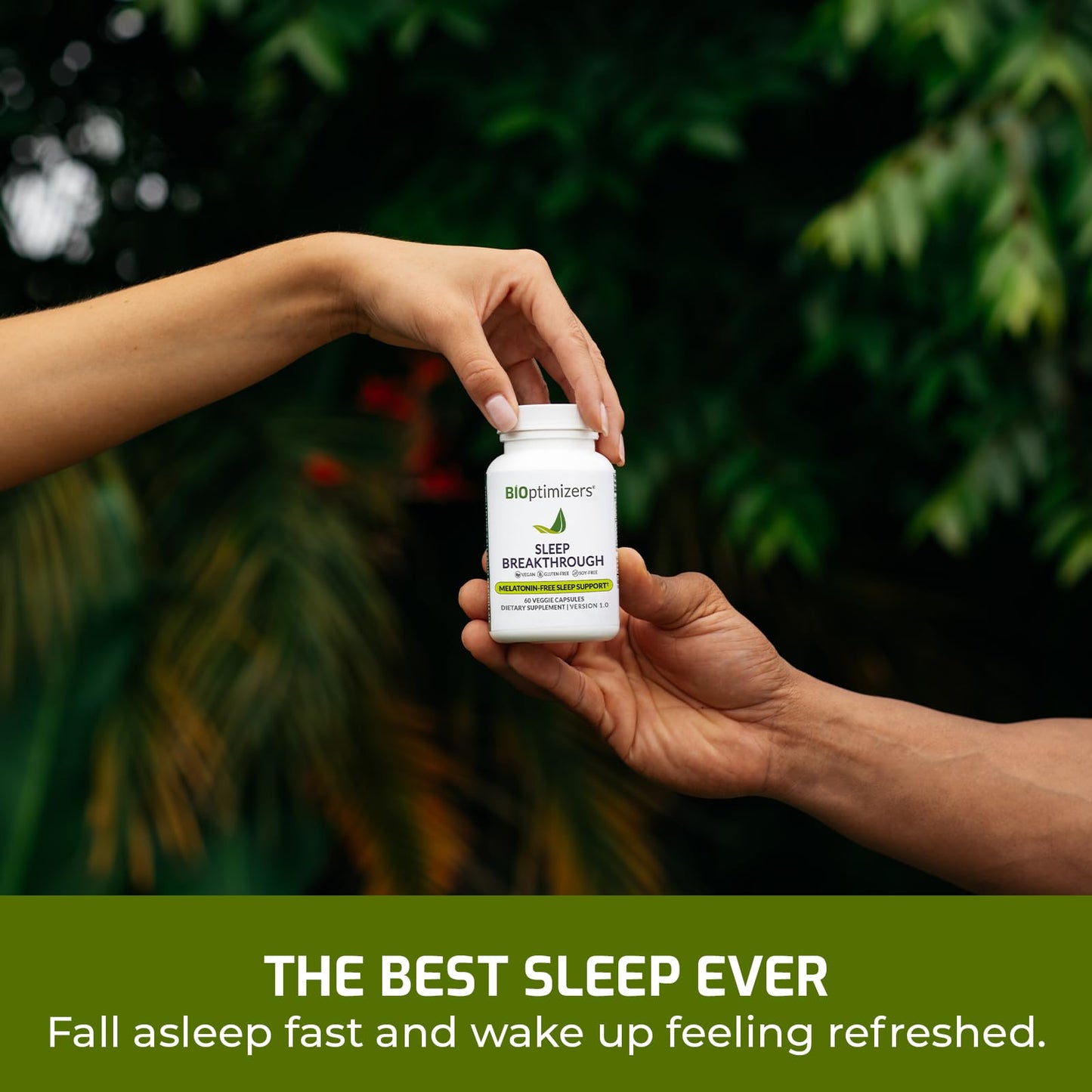 BIOptimizers Sleep Breakthrough Capsules - Natural Support Supplement | Calming Relief Aid for Adults | Non-Habit Forming | 60 Capsules
