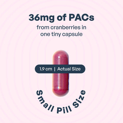 Utiva UTI Control Cranberry PACs 36 mg, Daily UTI Support, 30 Capsules