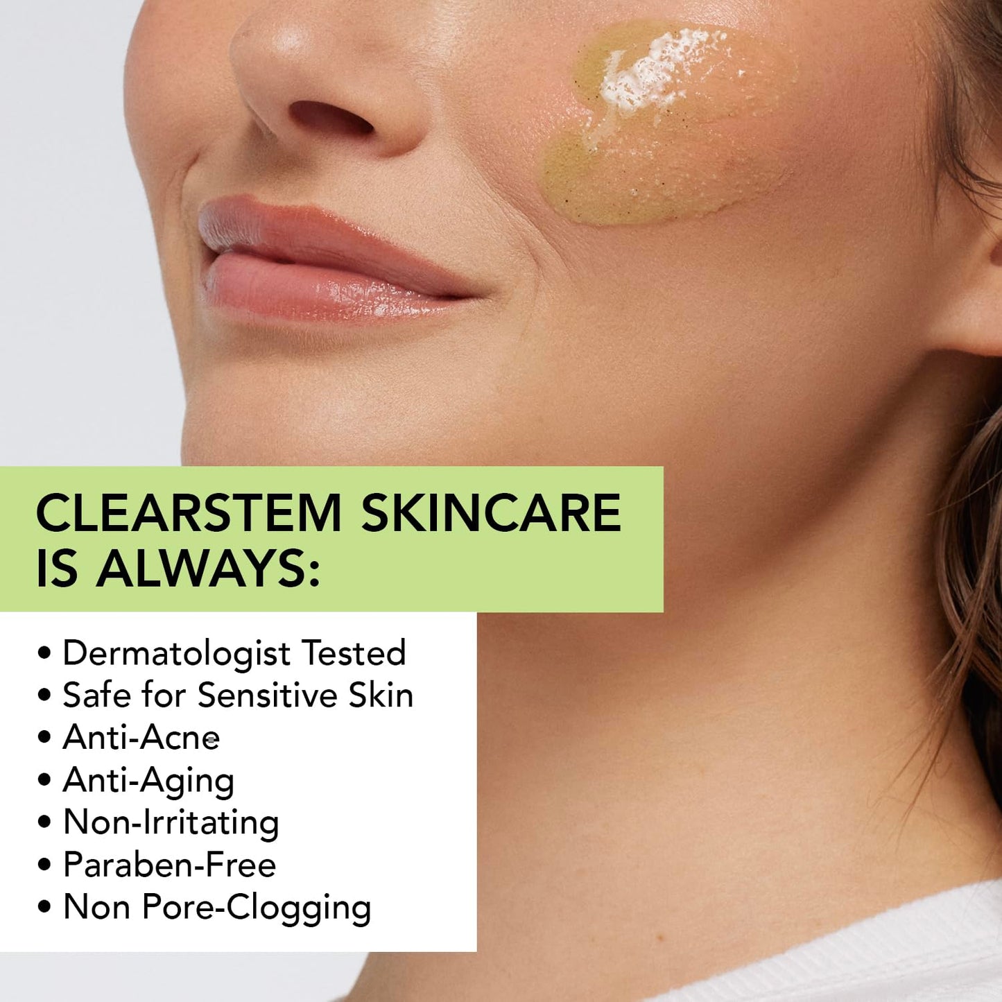 CLEARSTEM - VITAMINSCRUB - Antioxidant-Infused Scrub Cleanser - Exfoliating Face Wash + Body Scrub - Vitamin C, Hemp, Bamboo - Skin Care Products - Vegan, Gluten Free, Cruelty Free - 6 fl oz / 177ml