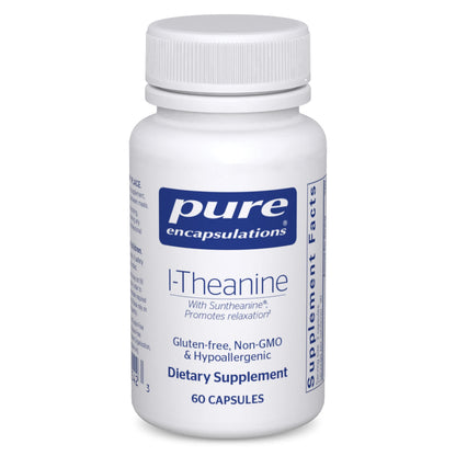 Pure Encapsulations L-Theanine - Amino Acid Supplement to Support Relaxation, Stress & Nervous System - 60 Capsules