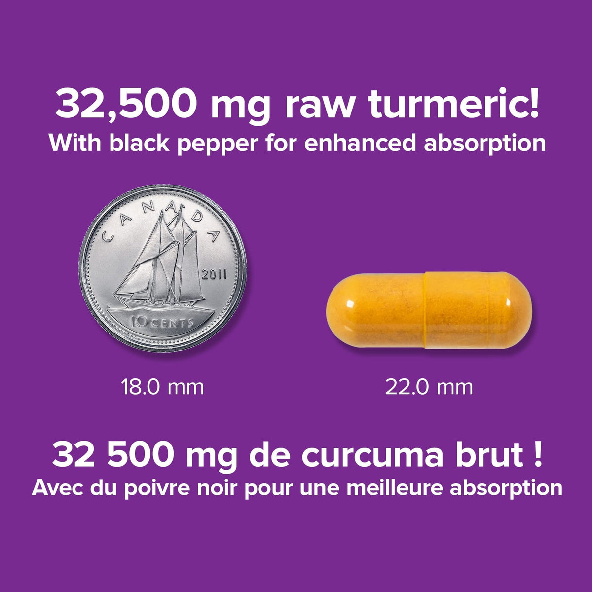 Webber Naturals Turmeric Curcumin Ultra Strength, 32,500 mg of Raw Herb, 30 Capsules