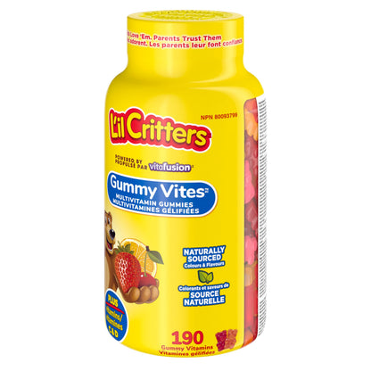 L'il Critters Kids Multivitamin Gummies | 190 Count | with Vitamins C and D