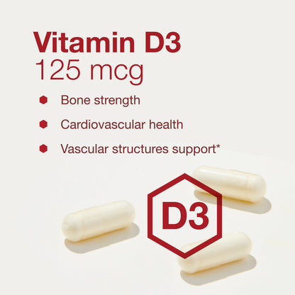 PROTOCOL FOR LIFE BALANCE - K2 MK-7 and D3 - Vascular Health and Structural Support, Bone Strength, Appetite Suppressant, Natural Weight Loss, Supports Calcium Absorption - 60 Veg Capsules