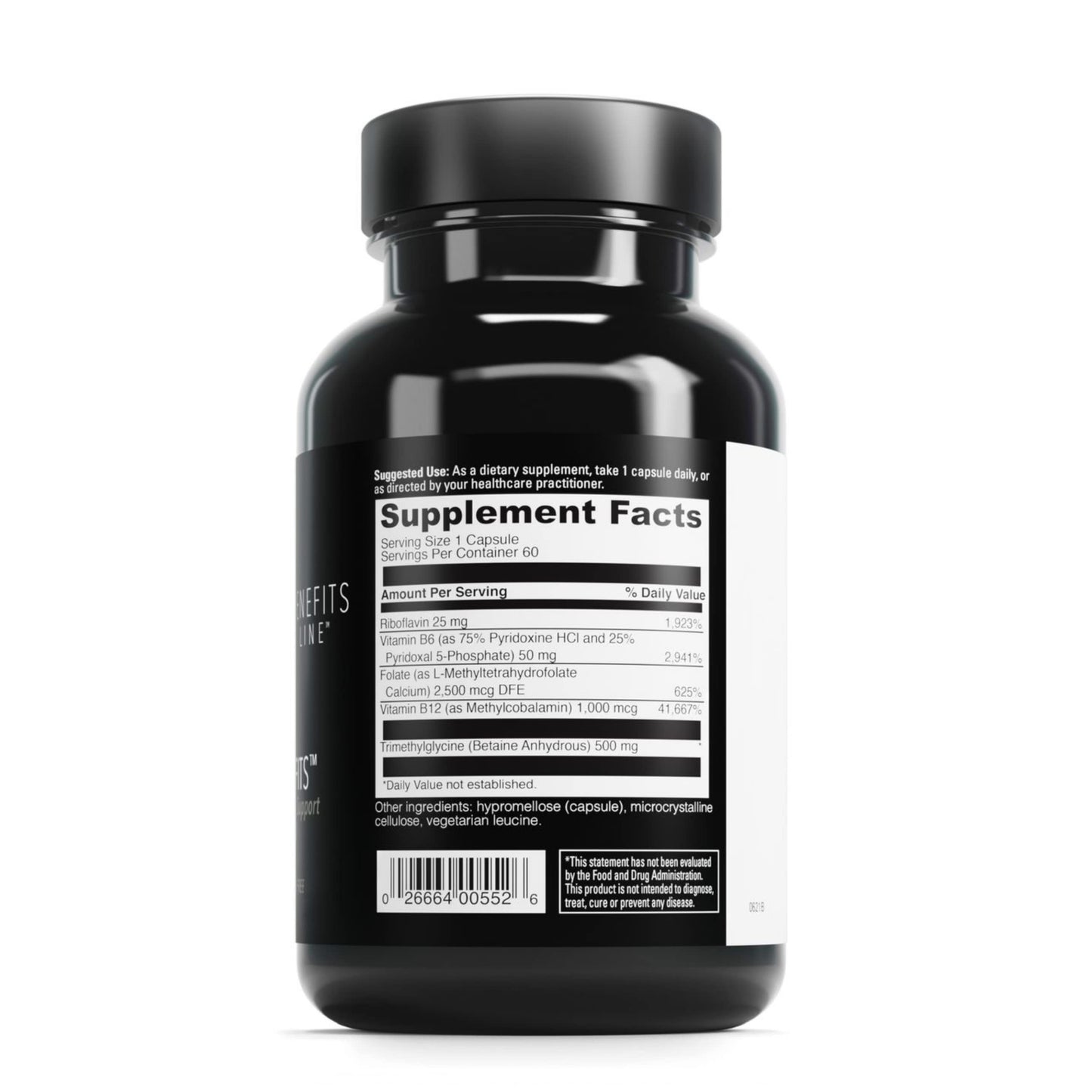 DAVINCI Labs Methyl Benefits - Helps Support Brain Health, Heart Health, Detoxification & More with Folate, Vitamin B12 & More* - Vegetarian, Gluten-Free - 60 Capsules