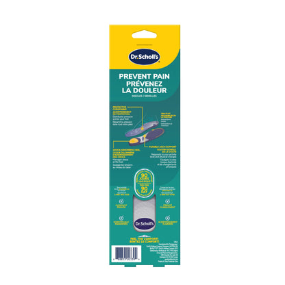Dr. Scholl's Prevent Pain Protective Insoles, Protect Against Foot, Knee, Lower Back Pain, Promote Foot Health & Wellness, Trim to Fit Insert, Women Shoe Size 6-10, 1 Pair