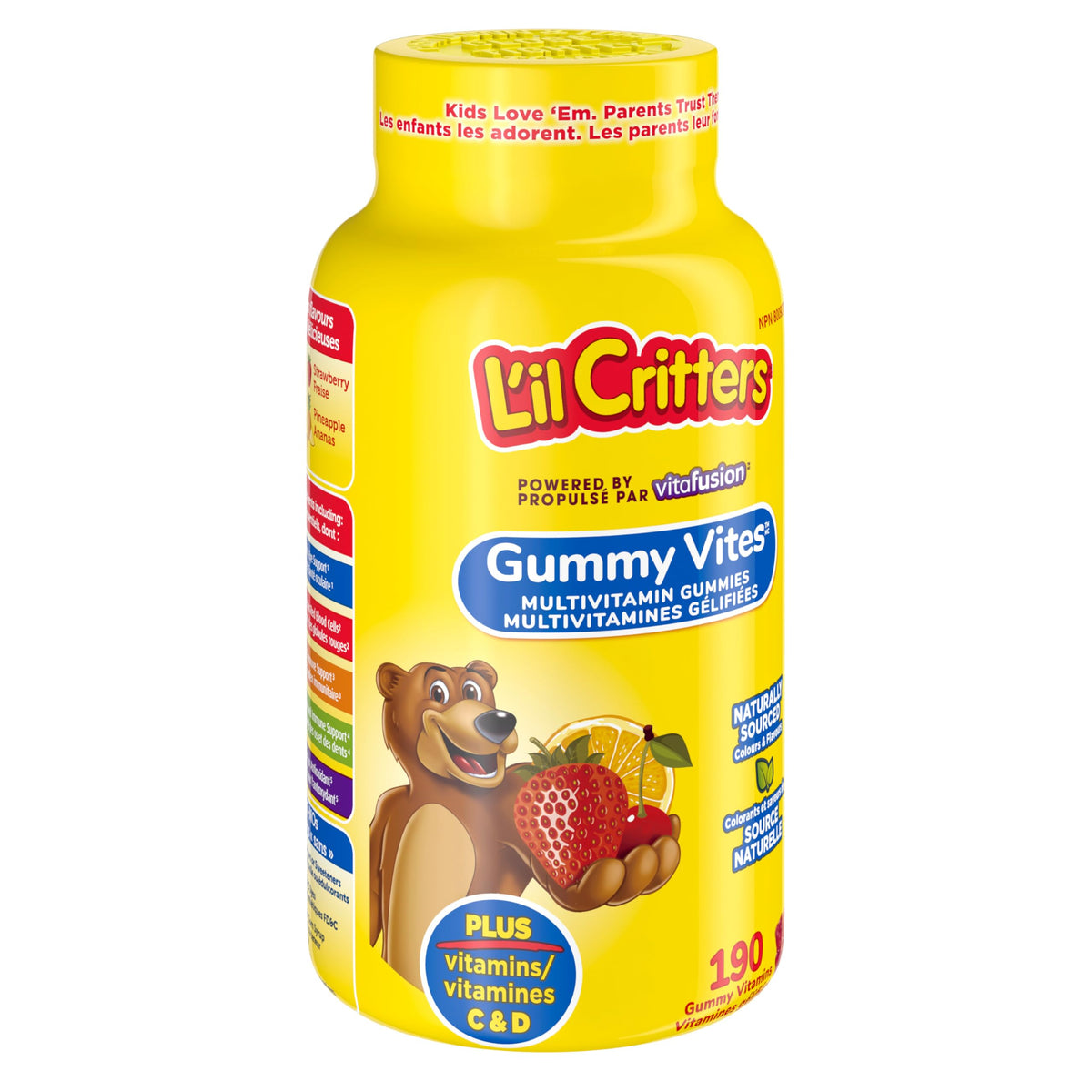 L'il Critters Kids Multivitamin Gummies | 190 Count | with Vitamins C and D