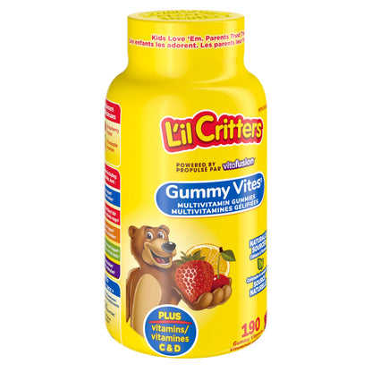 L'il Critters Kids Multivitamin Gummies | 190 Count | with Vitamins C and D
