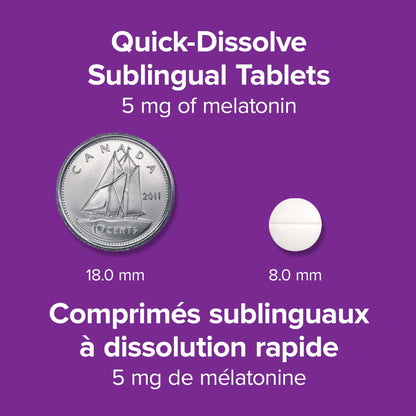Webber Naturals Melatonin 5 mg, 144 Quick Dissolve Tablets