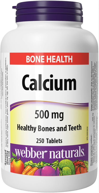 Webber Naturals Calcium Supplement, 250 Tablets