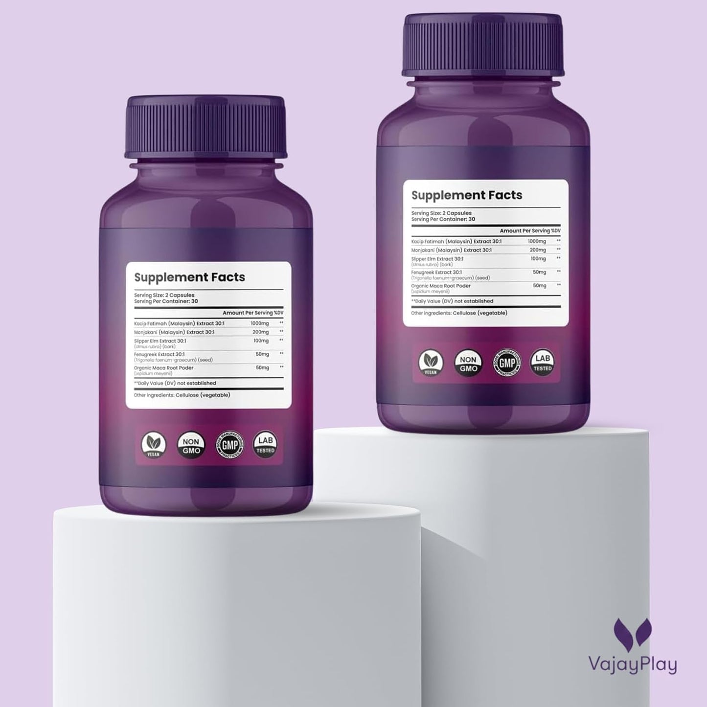 VaJayPlay Vaginal Wetness & Tightener - 60 Capsules