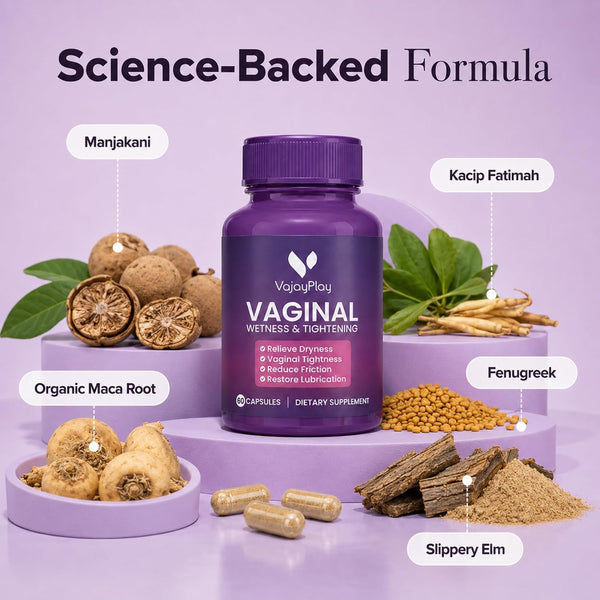 VaJayPlay Vaginal Wetness & Tightener - 60 Capsules