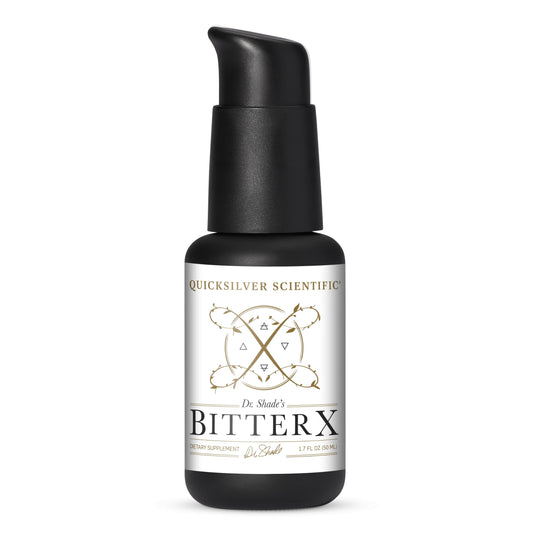 Quicksilver Scientific Dr. Shade's BitterX - Highly Concentrated Bitters for Digestion - Fast Acting Digestive Support & Liver Supplement with Dandelion Root, Gentian Root, Solidago & Myrrh (50ml)