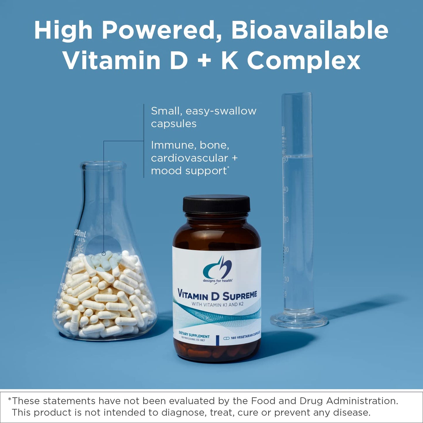 Designs for Health Vitamin D & Women's Probiotic Bundle - ProbioMed Women (30 Capsules) Gut Health & Vaginal Probiotic with Vitamin D Supreme (30 Capsules) with Vitamin K2 for Immune & Bone Health
