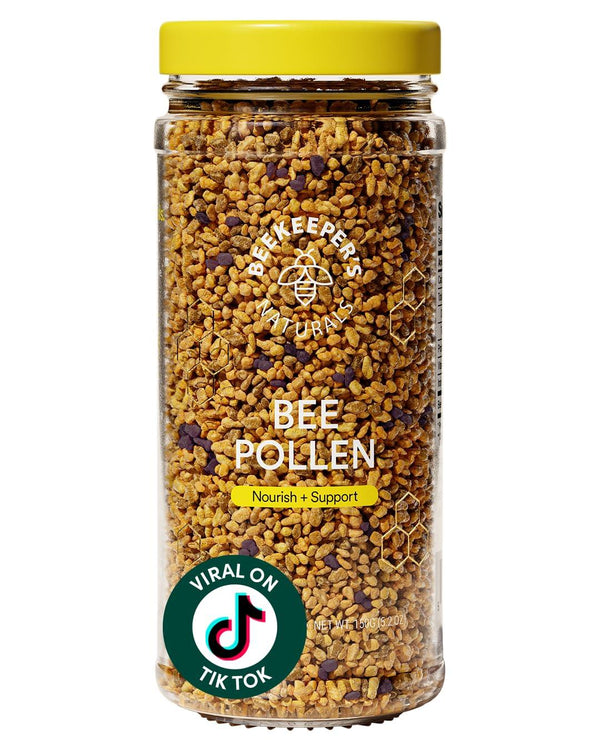 Beekeeper's Naturals - 100% Raw Bee Pollen Granules, Natural Preserved Enzymes, Source of Vitamin B, Minerals, Amino Acids & Protein - Paleo & Keto Friendly, Gluten Free (5.2 oz)