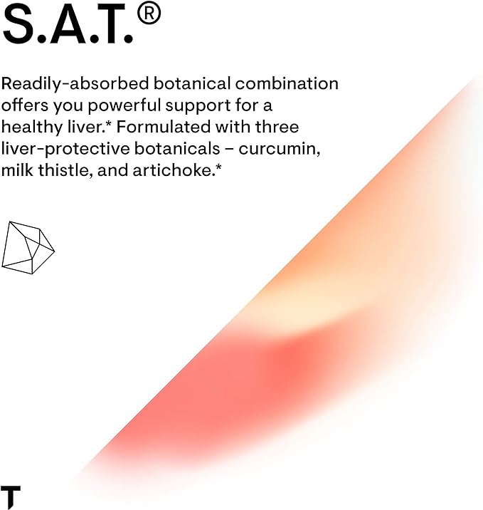 THORNE S.A.T. - Silymarin, Artichoke, and Turmeric Extracts for Liver Support - 60 Capsules