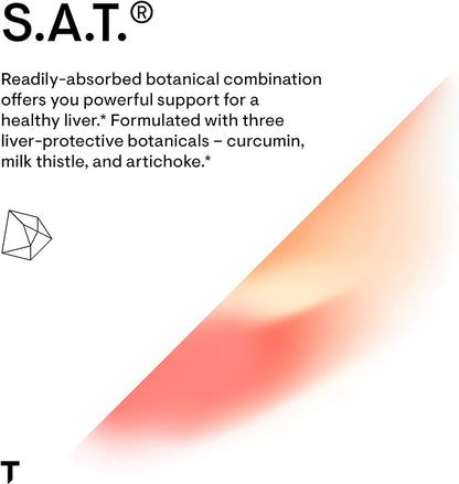 THORNE S.A.T. - Silymarin, Artichoke, and Turmeric Extracts for Liver Support - 60 Capsules