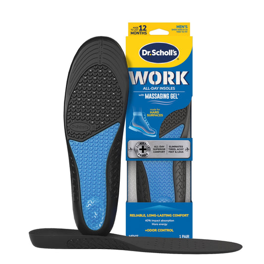 Dr. Scholl’s Comfort and Energy Work Insoles for Men, 1 Pair, Size 8-14