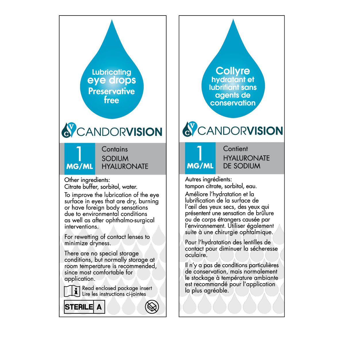 CandorVision HYLO® Preservative-Free Eye Drops (300 Drops, 10ml)