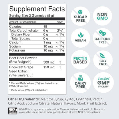 HumanN Memory + Focus Chews & Heart Gummies Zero Sugar