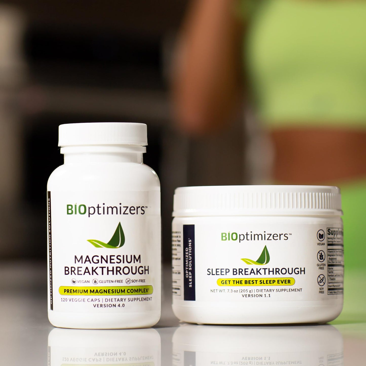BIOptimizers Magnesium Breakthrough Supplement 4.0-7 Forms of Mg: Glycinate, Malate, Citrate, and More - Natural Support for Sleep and Cognitive Function - 30 Capsules- Calming Vitamins Complex