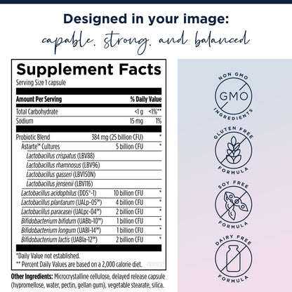 Designs for Health Vitamin D & Women's Probiotic Bundle - ProbioMed Women (30 Capsules) Gut Health & Vaginal Probiotic with Vitamin D Supreme (30 Capsules) with Vitamin K2 for Immune & Bone Health