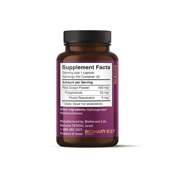 VINIA 12-Hour Long-Lasting piceid resveratrol Supplement. Nitric Oxide Supplement. Supports Heart Health, Blood Flow, Boost Oxygen Superfood Powder, Keto Friendly. Vegan & Non-GMO. 30 Day Supply.