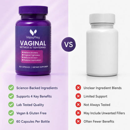 VaJayPlay Vaginal Wetness & Tightener - 60 Capsules
