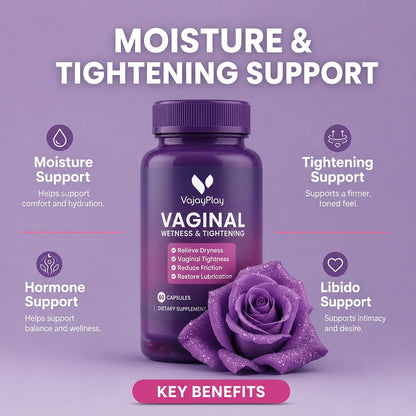 VaJayPlay Vaginal Wetness & Tightener - 60 Capsules